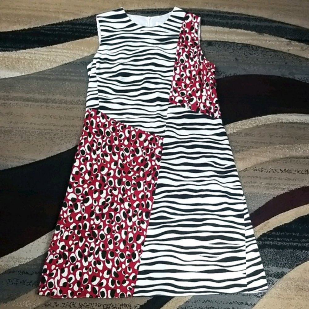 Hugo Boss Diseba Animal Print Sheath Dress